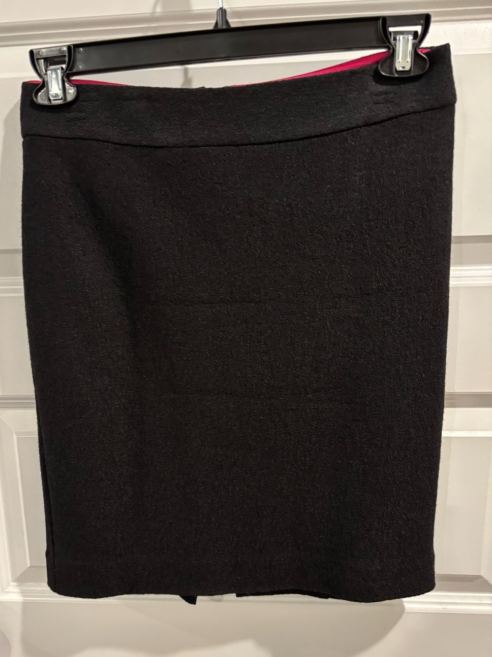 Banana Republic Black Pencil Skirt with exposed zipper detail